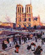 Maximilien Luce The Quai Saint-Michel and Notre-Dame oil painting